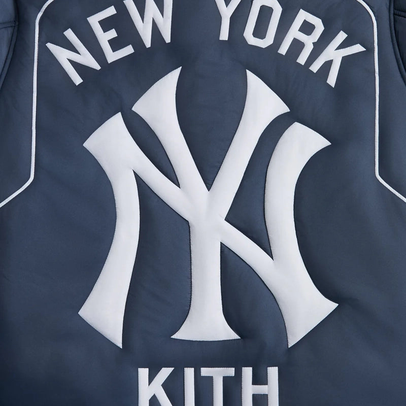 Kith for the New York Yankees Zip Brixton Puffed Shirt Jacket