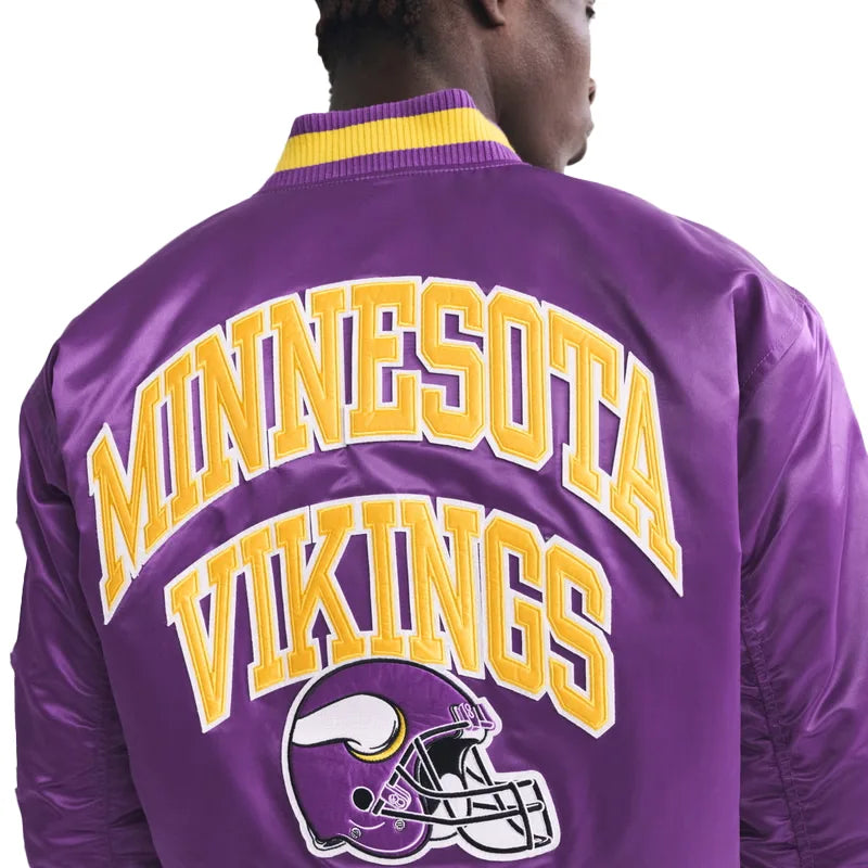 Abercrombie Minnesota Vikings Varsity Jacket 2025