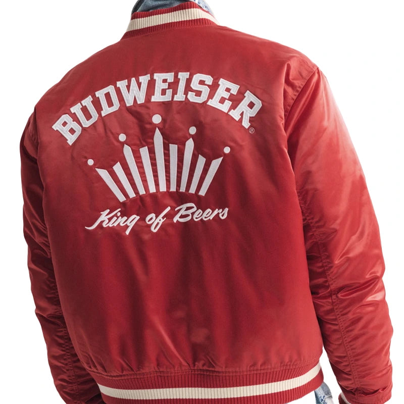 Budweiser Varsity Bomber Jacket