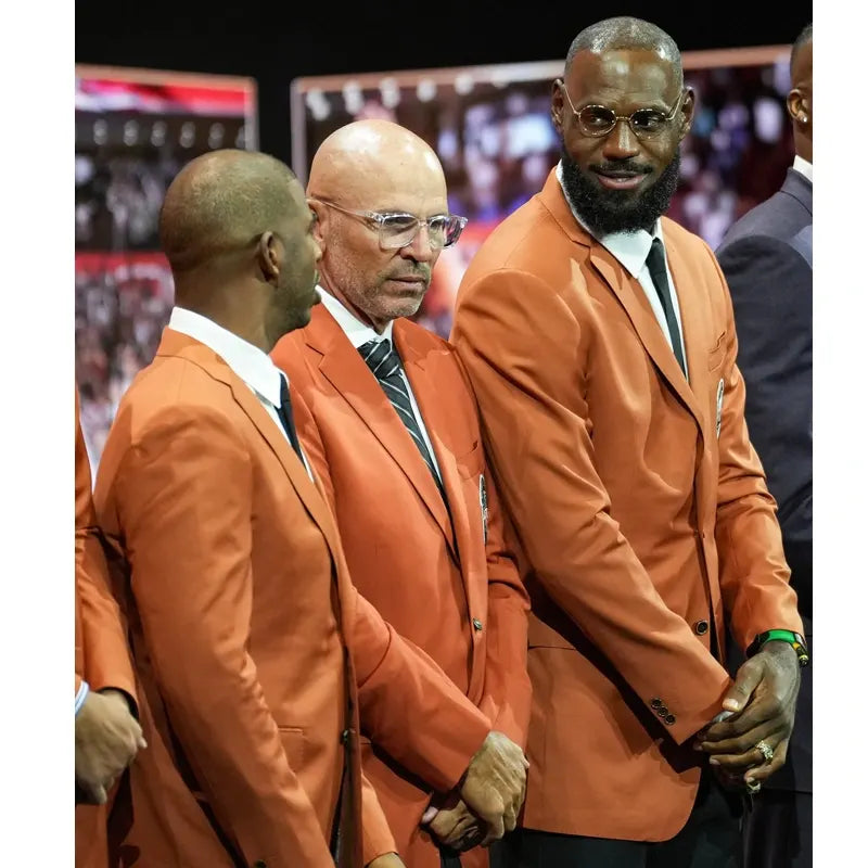 LeBron James NBA Orange Jacket