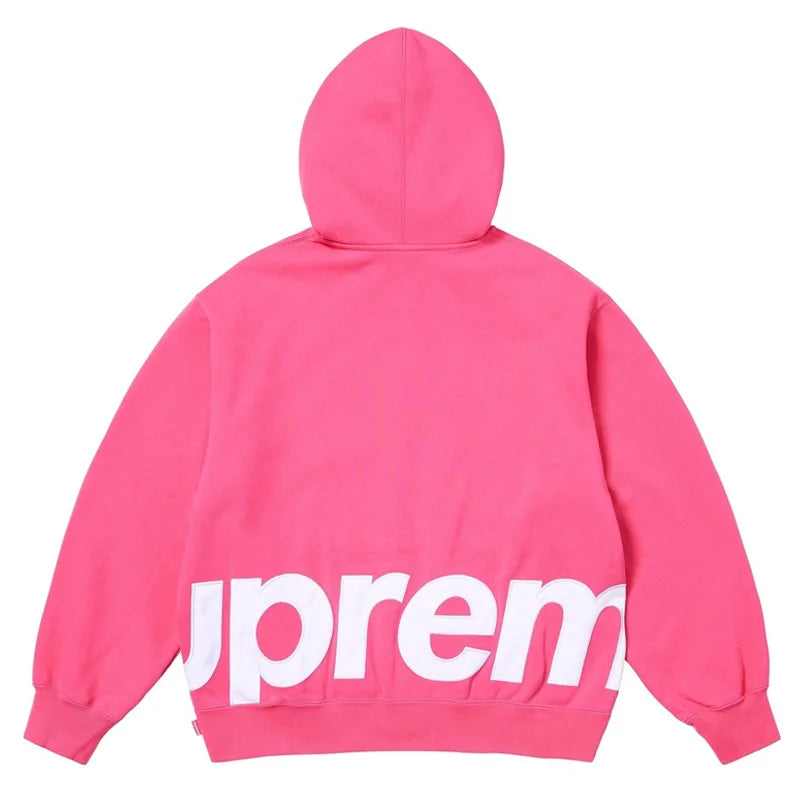Supreme Big Logo Zip-Up Hooded Sweatshirt