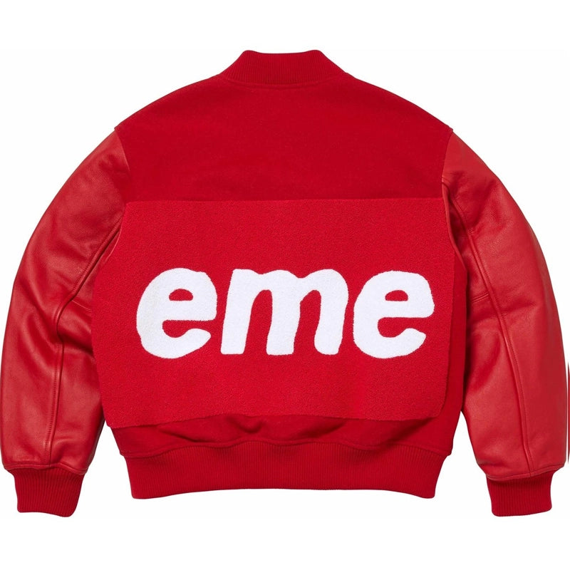 Supreme Big Logo Chenille Varsity Jacket