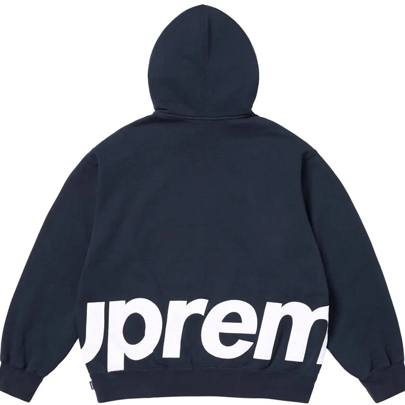 Supreme Big Logo Zip-Up Hooded Sweatshirt