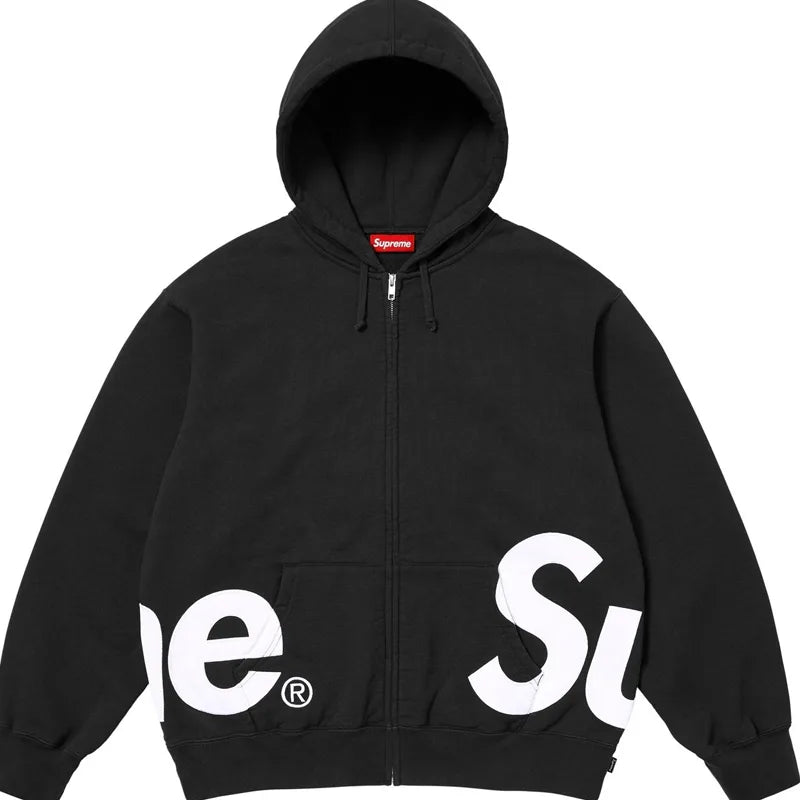 Supreme Big Logo Zip-Up Hooded Sweatshirt