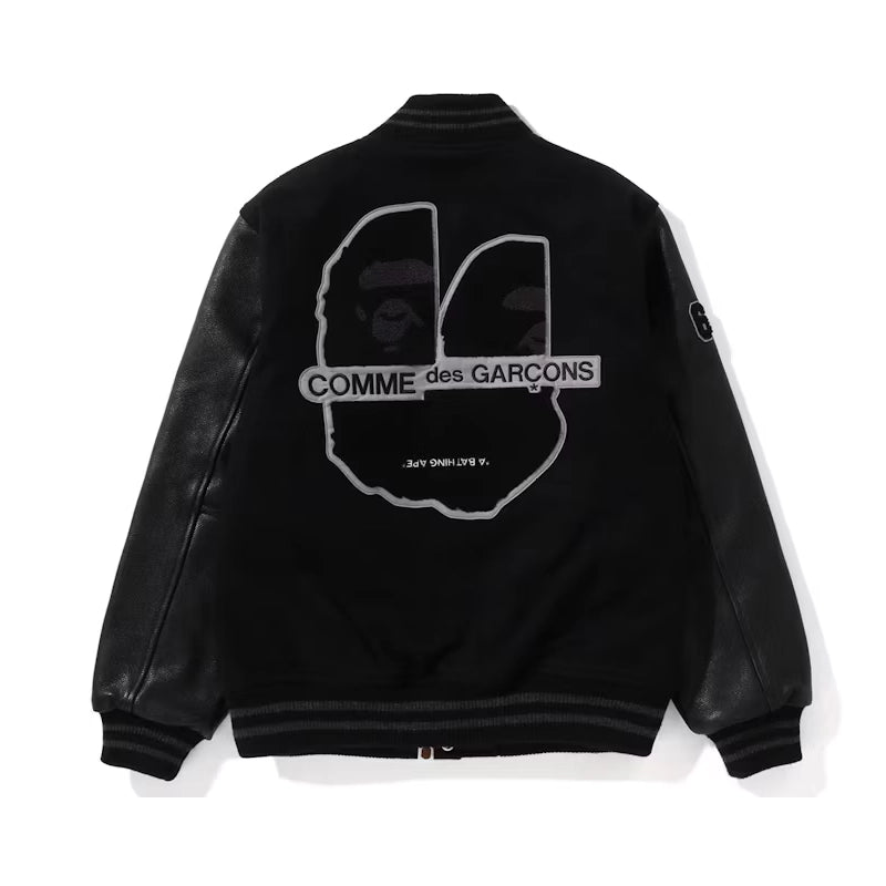 BAPE x Comme des Garcons Osaka Exclusive Varsity Jacket