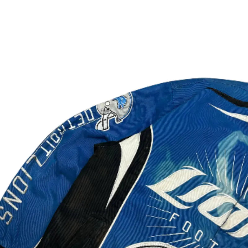 Vintage Detroit Lions Blue Racing Jacket