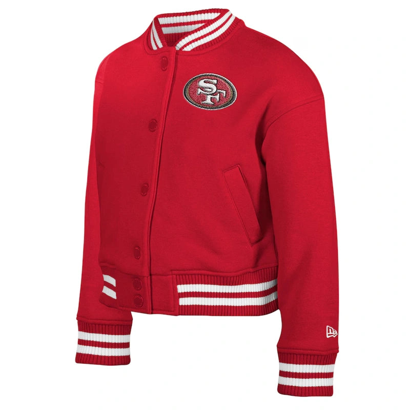 Youth New Era San Francisco 49ers Chenille Applique Jacket