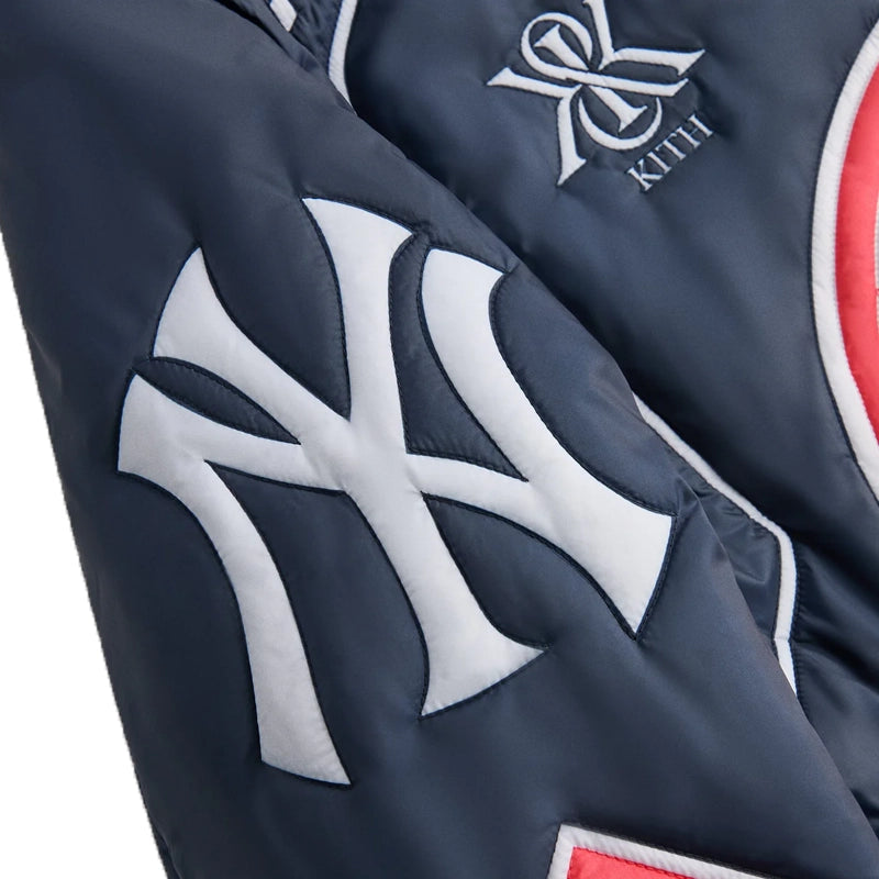 Kith for the New York Yankees Zip Brixton Puffed Shirt Jacket