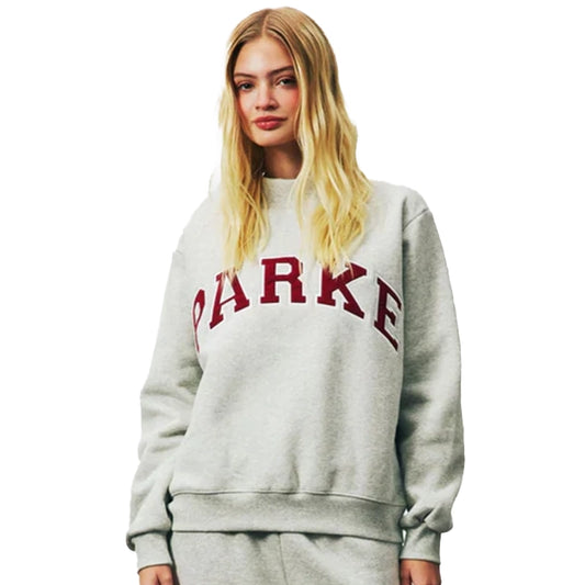 Parke Holiday Varsity Mockneck Grey Sweatshirt