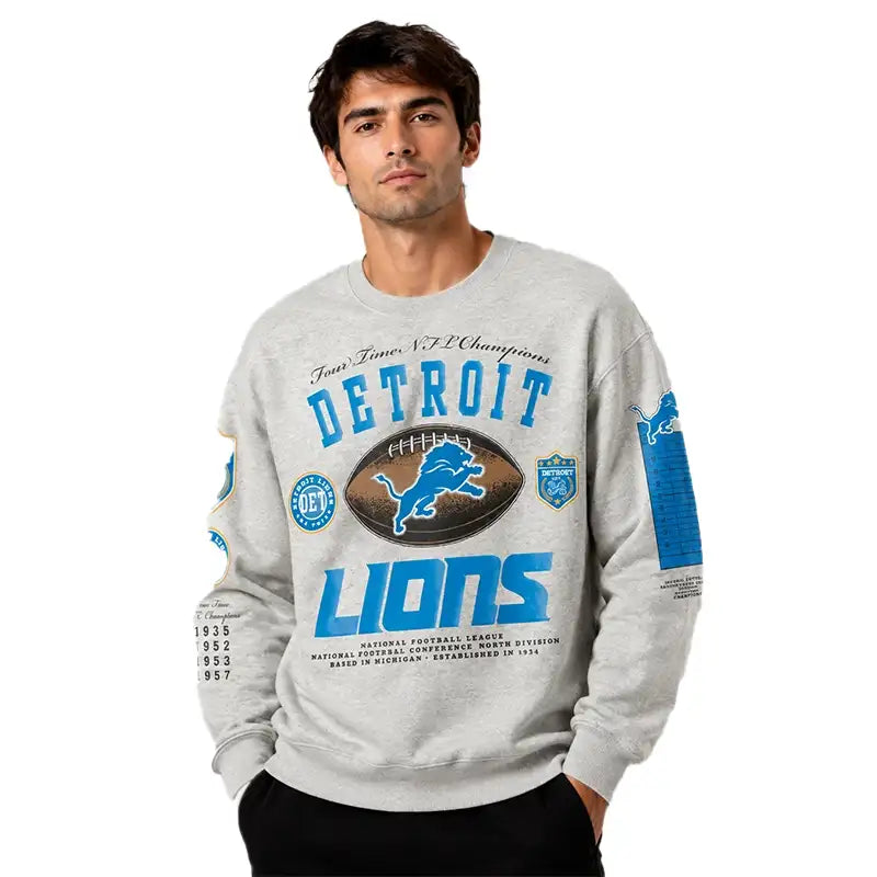 Abercrombie 2026 Detroit Lions Crew Sweatshirt