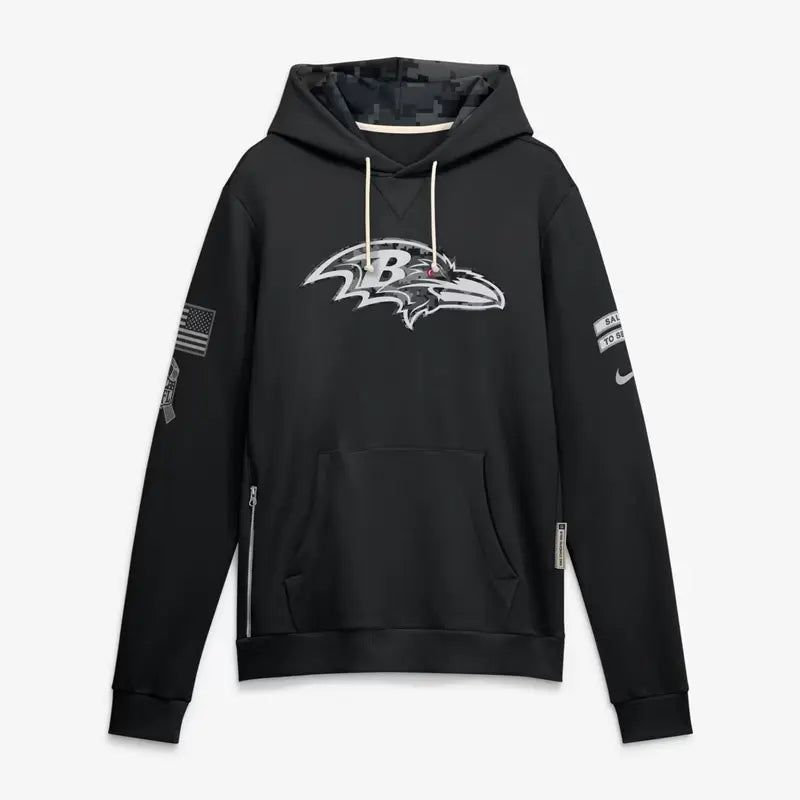2026 Baltimore Ravens Salute to Service Sideline Hoodie
