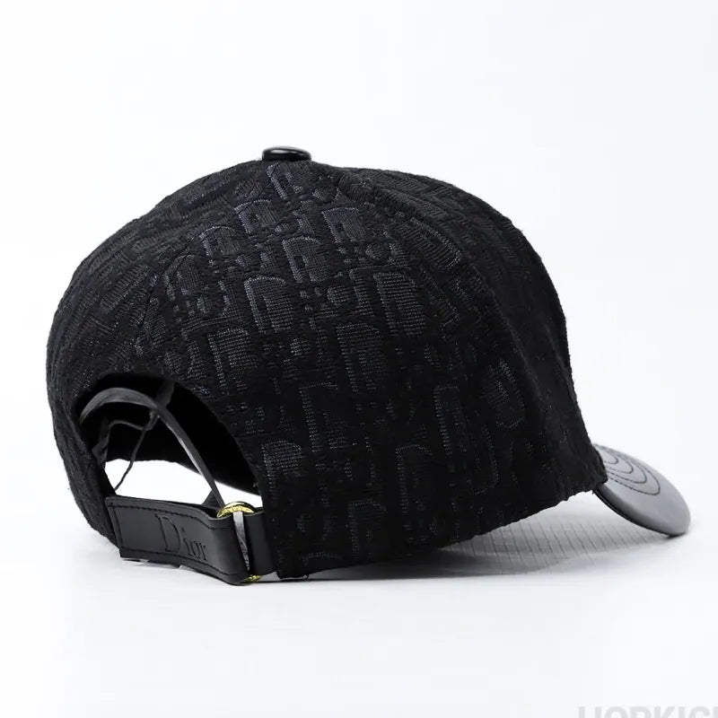 Christian Dior Brim Baseball Black Cap