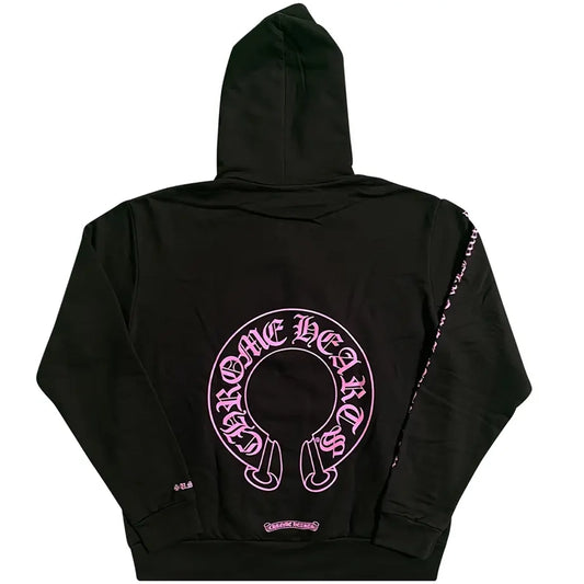 Chrome Hearts Pink and Black Hoodie