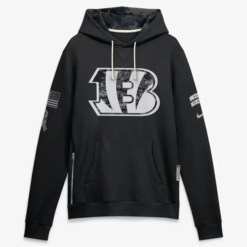 2026 Cincinnati Bengals Salute to Service Sideline Hoodie