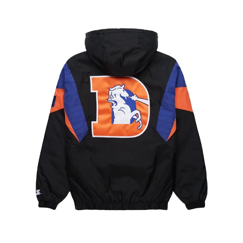 Denver Broncos Starter Blackout Breakaway Jacket