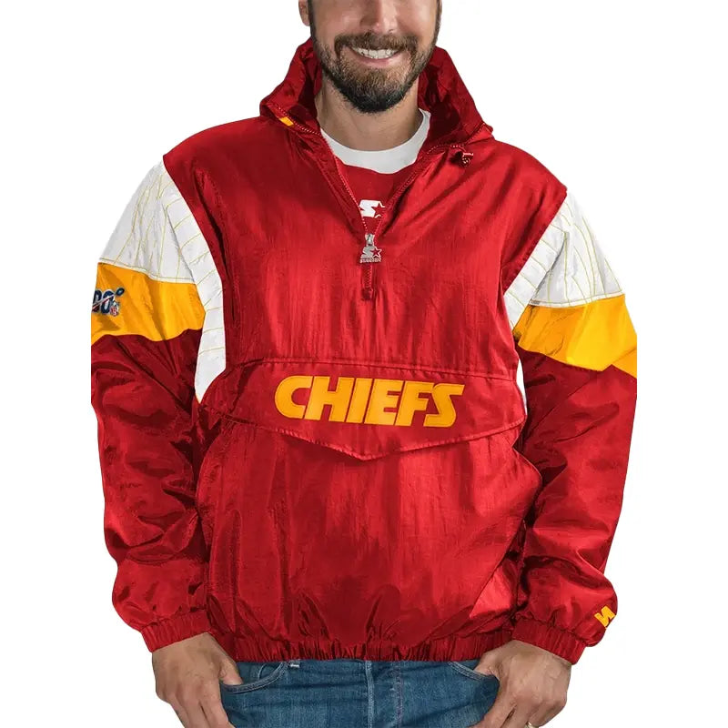 Kansas City Chiefs Starter Quarter-Zip Breakaway Jacket