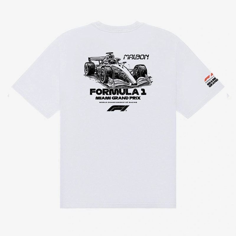 Malbon x Formula 1 Bermuda Pit Sketch T-Shirt