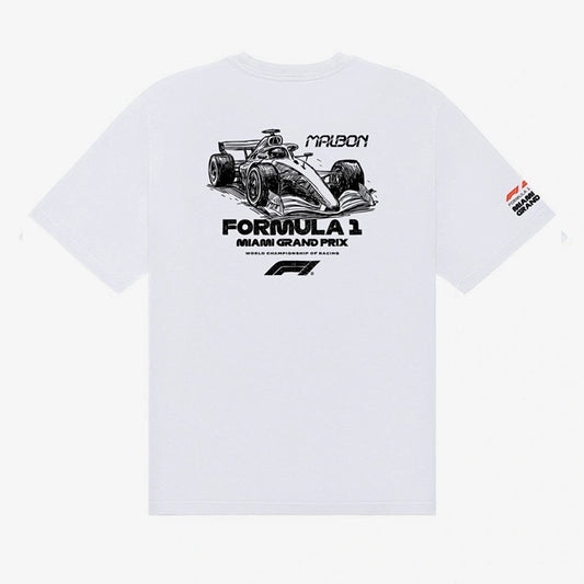 Malbon x Formula 1 Bermuda Pit Sketch T-Shirt