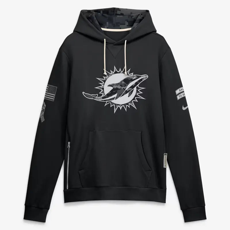 2026 Miami Dolphins Salute to Service Sideline Hoodie