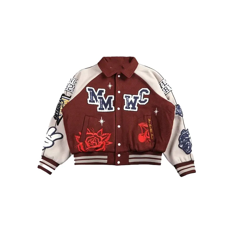 Mickey Mouse Wolves Club Rudy Letterman Jacket