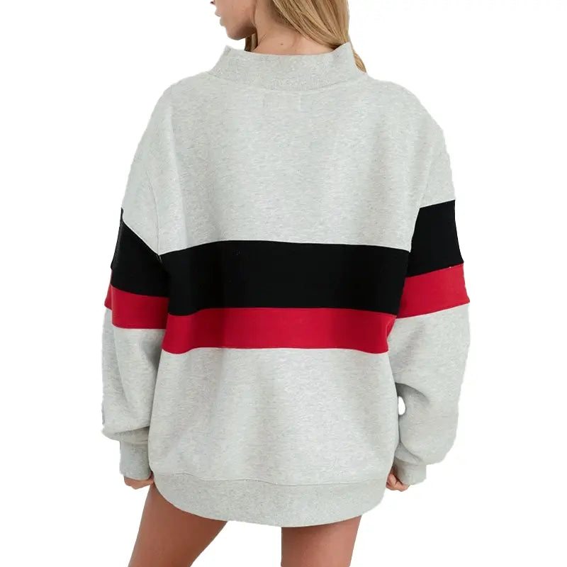 2026 Parke x ’47 Indiana Grey Graphic Mockneck Sweatshirt