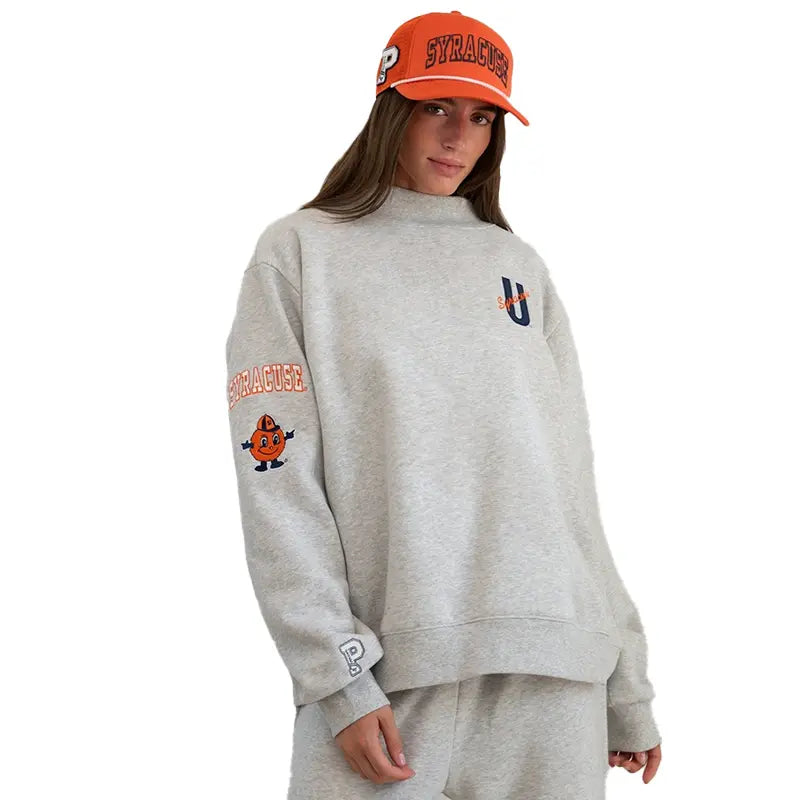 2026 Parke x ’47 Syracuse Grey Graphic Mockneck Sweatshirt