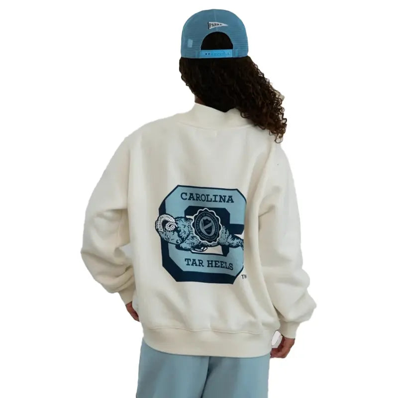 2026 Parke x ’47 North Carolina Cream Graphic Mockneck Sweatshirt