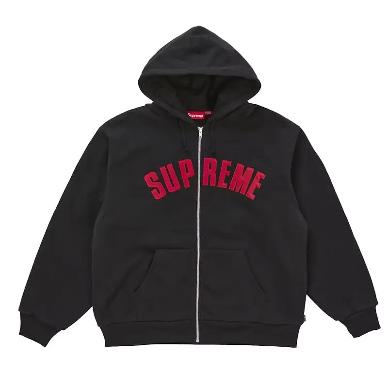 Supreme Arc Thermal Lined Zip Up Hooded Sweatshirt