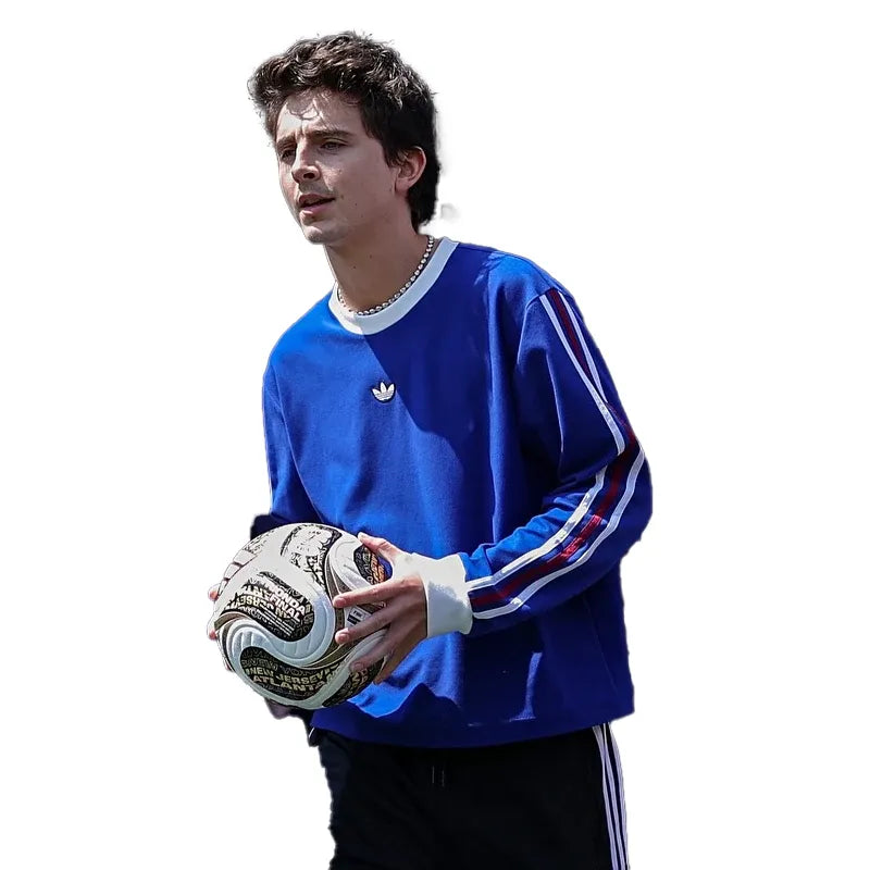 2026 World Cup Final Timothee Chalamet Blue Sweatshirt