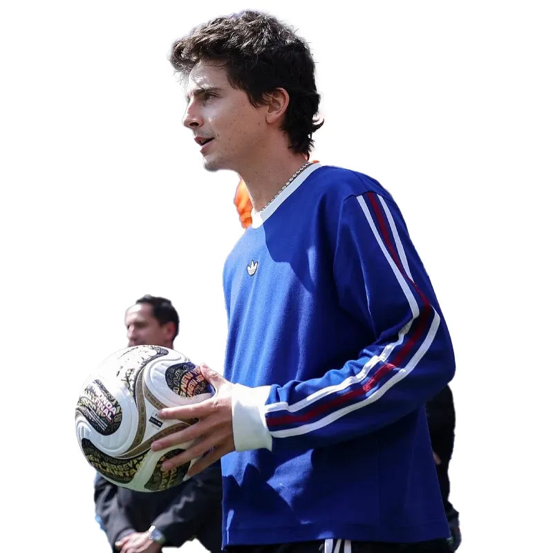 2026 World Cup Final Timothee Chalamet Blue Sweatshirt