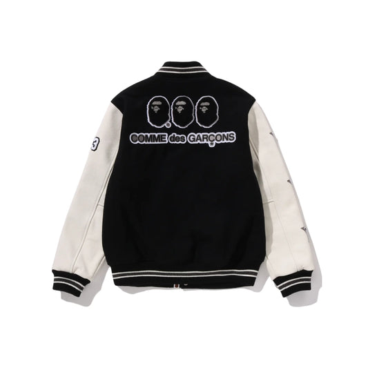 A BATHING APE x COMME des GARCONS OSAKA Varsity Jacket
