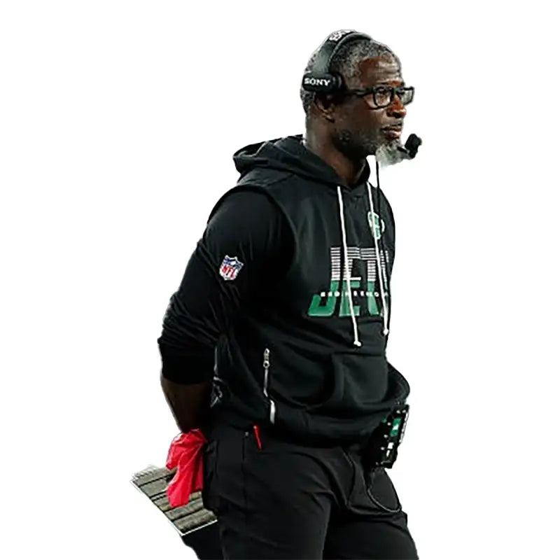 New York Jets Preseason 2026 Aaron Glenn Sleeveless Hoodie