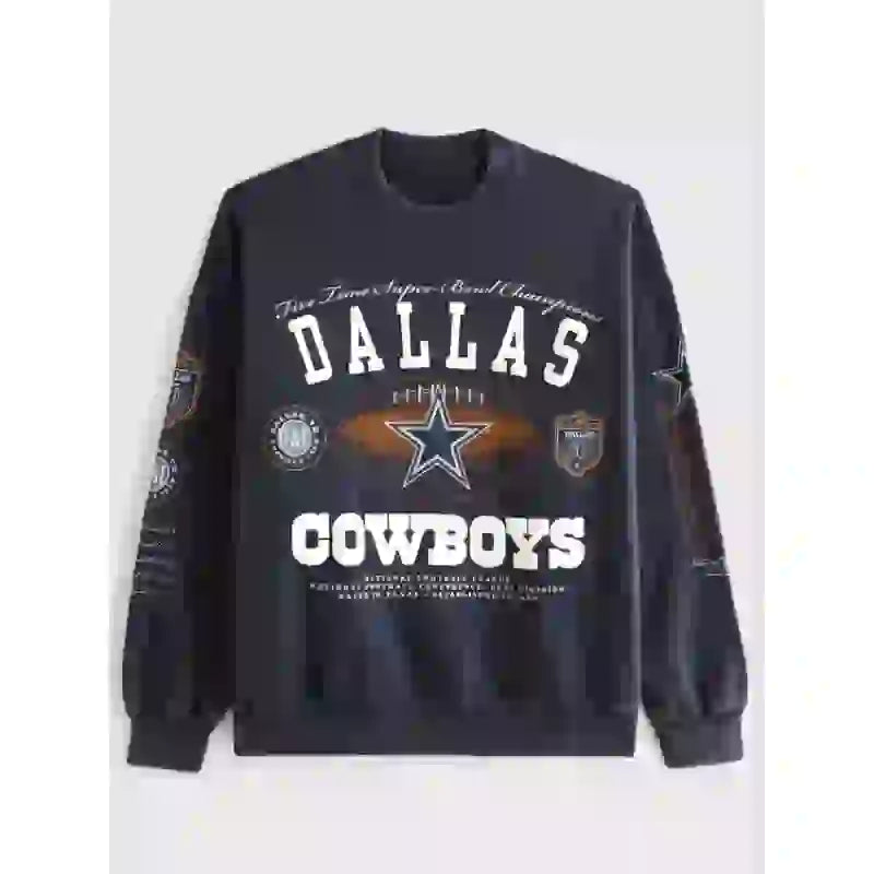 Dallas Cowboys Abercrombie & Fitch Navy Sweatshirt