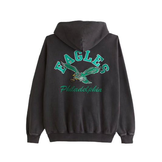 Abercrombie Eagles Black Popover Hoodie