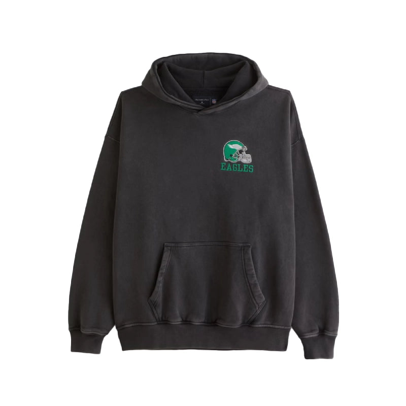 Abercrombie Eagles Black Popover Hoodie