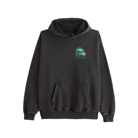 Abercrombie Eagles Black Popover Hoodie