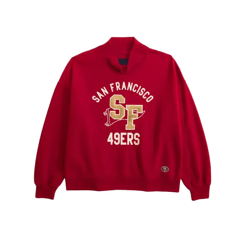 Abercrombie 49ers Funnel Neck Sweatshirt