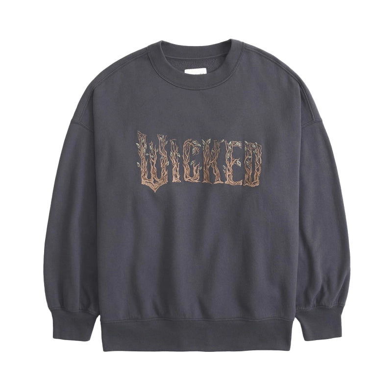 Abercrombie Wicked Oversized Sunday Crewneck Sweatshirt