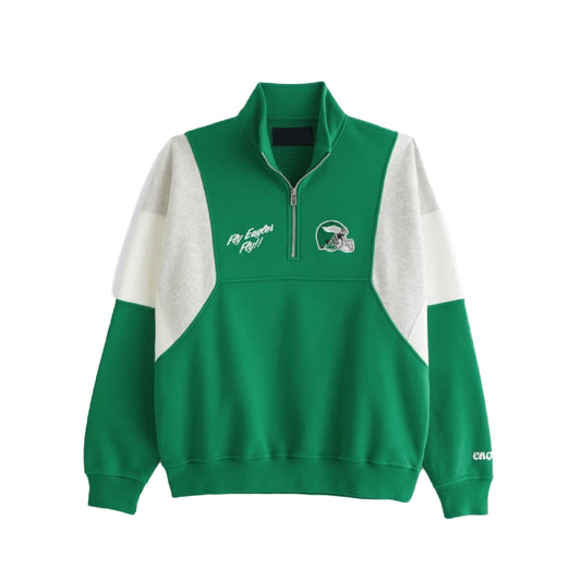 Abercrombie Philadelphia Eagles Half-Zip Sweatshirt