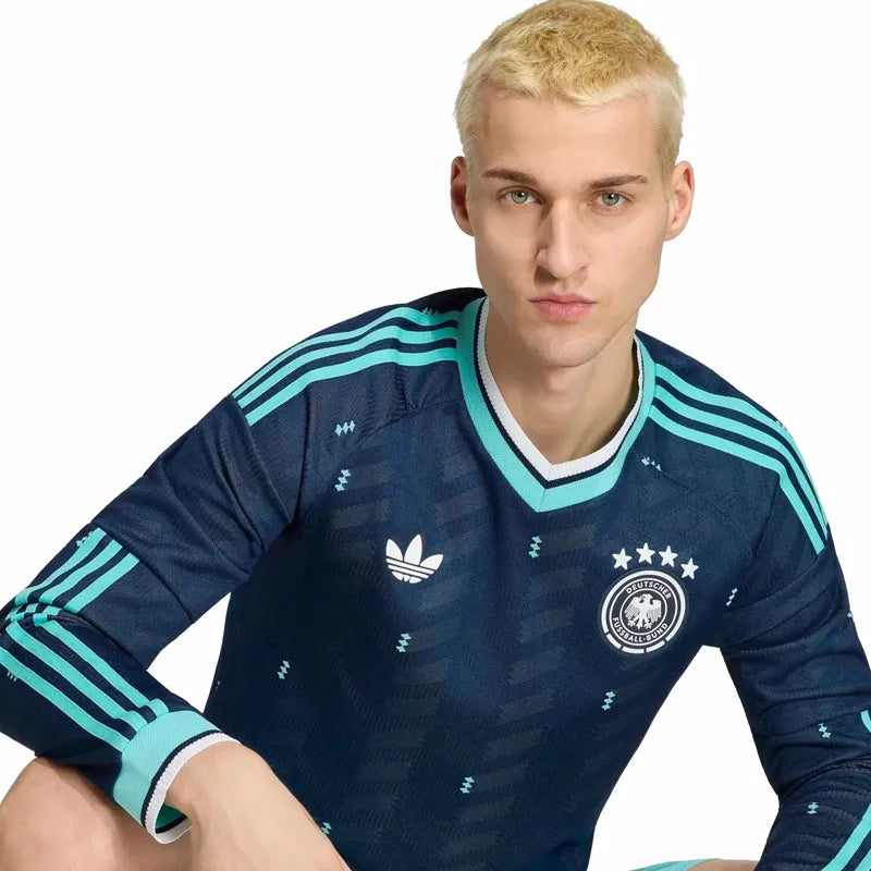 Adidas 2026 Germany Authentic Away Long-Sleeve Soccer Jersey