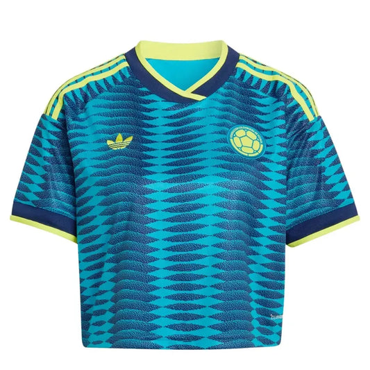 Adidas 2026 Colombia Stadium Away Cropped Soccer Jersey