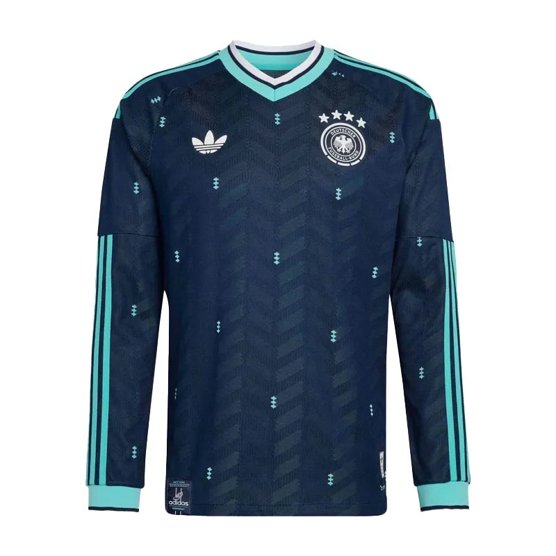 Adidas 2026 Germany Authentic Away Long-Sleeve Soccer Jersey