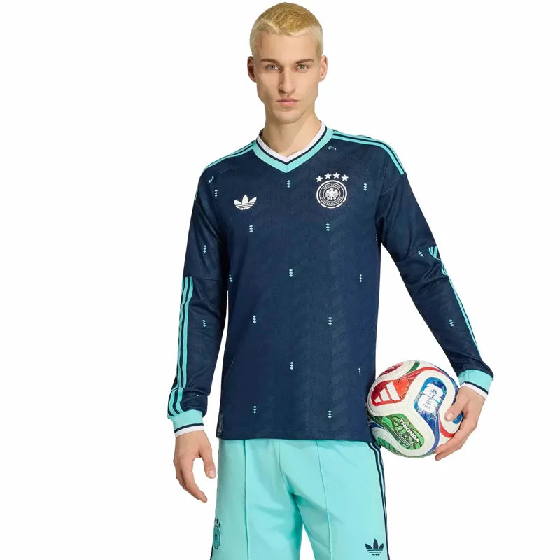Adidas 2026 Germany Authentic Away Long-Sleeve Soccer Jersey