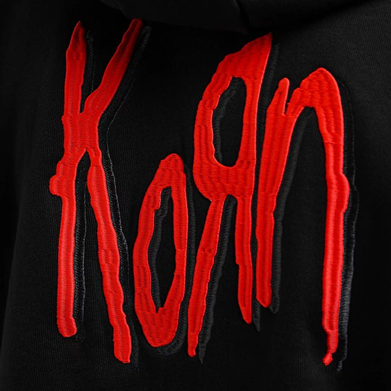 Adidas x Korn Embroidered Black Hoodie