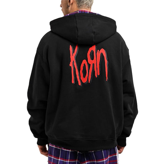 Adidas x Korn Embroidered Black Hoodie