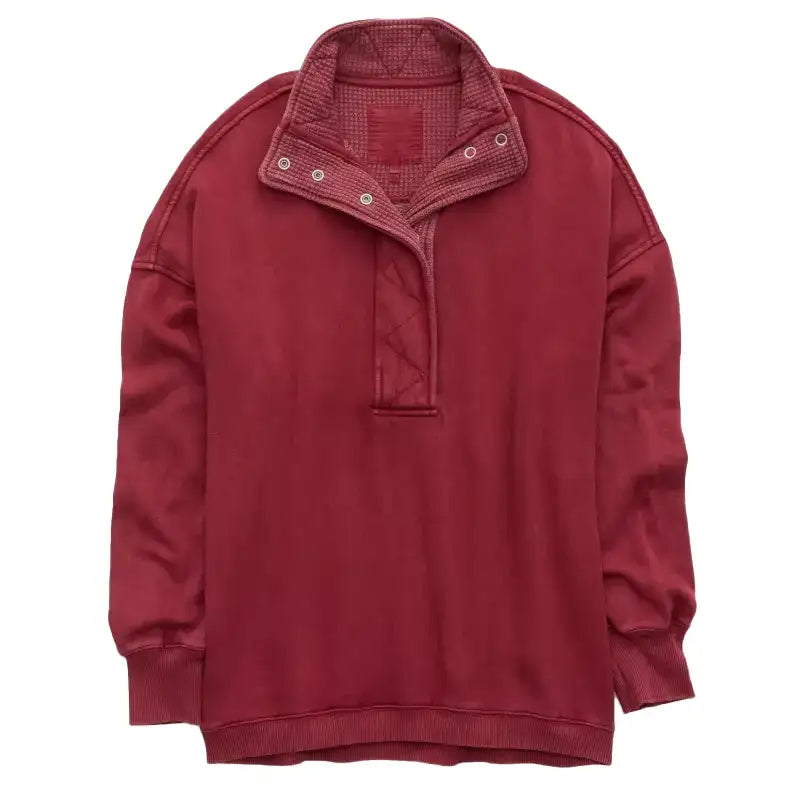 Aerie Getaway Quarter Snap Sweatshirt
