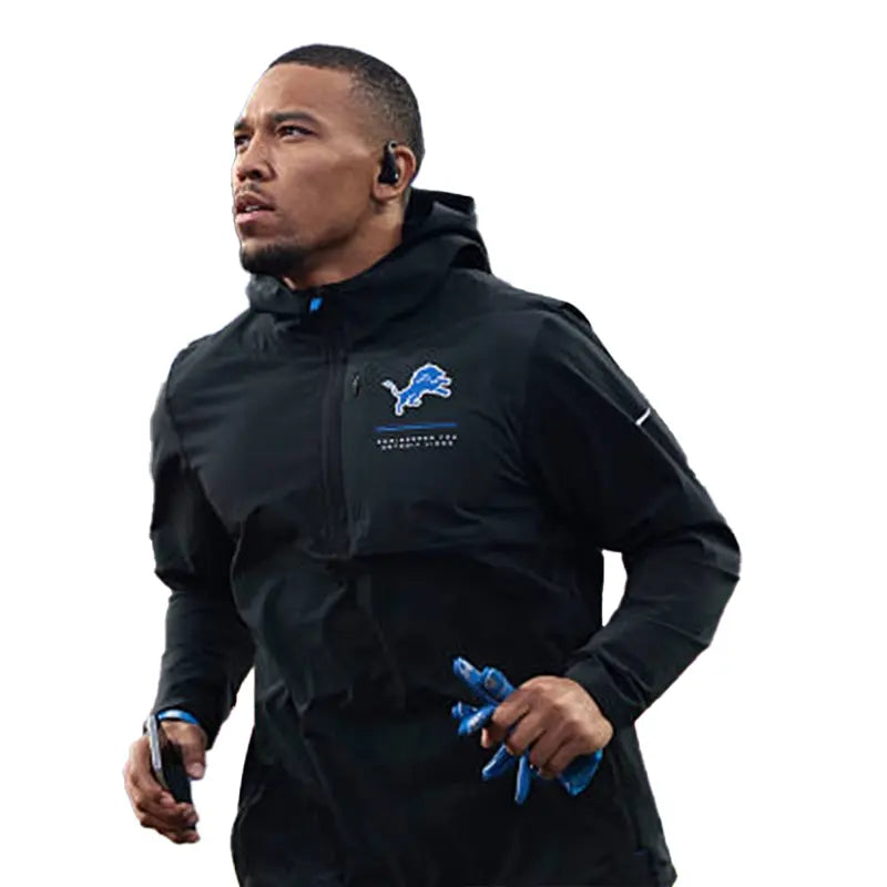 Amon-Ra St. Brown 2026 Detroit Lions Sideline Anorak Jacket