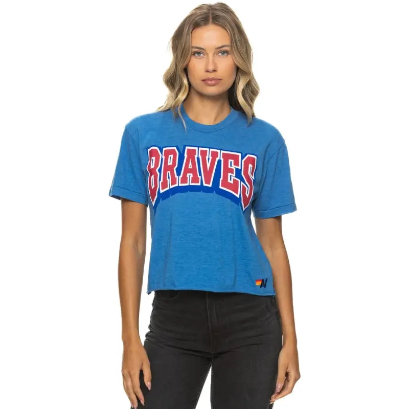 Aviator Nation Atlanta Braves Boyfriend Tee