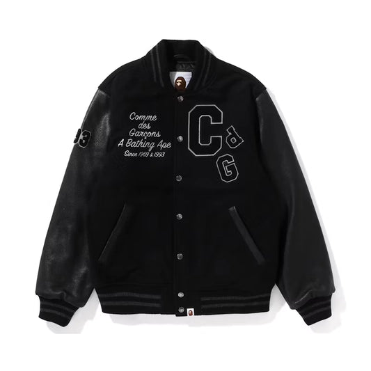 BAPE x Comme des Garcons Osaka Exclusive Varsity Jacket