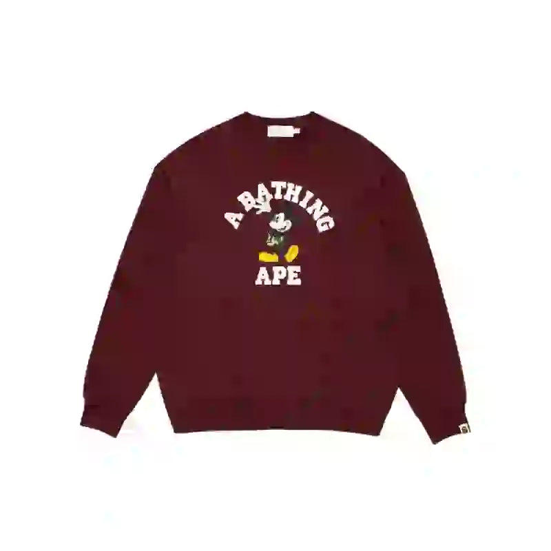 BAPE x Disney Mickey Mouse Crewneck Sweatshirt